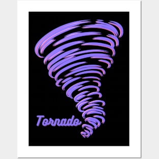 Purple tornado Posters and Art